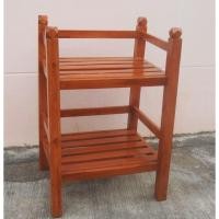 ราคา SUKP ชั้นวางของ 2 ชั้น ไม้สักทองเเท้ 45x45สูง55ซม. สีสักทองน้ำตาล (24736155286)