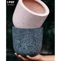 ราคา I-POT กระถางหินขัดแท้น้ำหนักเบา กระถางไฟเบอร์เทอร์ราซโซ รุ่น แคปซูล ขนาด ขนาด ก.20 ย.20 ส.20 ซม.(7.5นิ้ว) (6153764928)