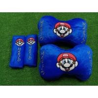 ราคา SET ที่หุ้มเบลท์ 1คู่+หมอนรองคอกระดูก 1คู่ ลายมาริโอ้ ใช้ได้กับรถทุกยี่ห้อ ทุกรุ่นค่ะ (1824171695)