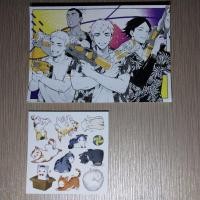 ราคา โปสการ์ด inarizaki summer ver haikyuu nokgaknk, suna ritaro, miya atsumu, Aran Ojiro haikyuu อะนิเมะวอลเลย์บอล (18685506733)