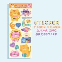 ราคา Sticker ตกแต่ง Tiger Power (ขาวมัน/PP) ไดคัท (16855154963)