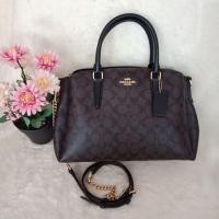 ราคา COACH F29683IM/Brown /BlackCoach สะพายครอสบอดี้ ทรงถังใหญ่ (4538537565)