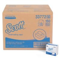 ราคา SCOTT กระดาษชำระแบบแผ่นพับ สก๊อตต์ ไฮจินิก บาธรูม ทิชชู่ หนา 2 ชั้น รหัสสินค้า 33772 100 ห่อ ห่อละ 150 แผ่น (24102941755)