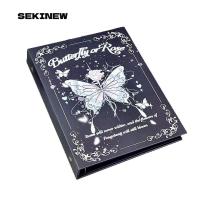 ราคา SEKINEW Photocard Collection Booklet, อัลบั้มภาพ A5 ขนาด 3 นิ้วแบบหลวม, ที่วางโฟโต้การ์ดดีไซน์ผีเสื้อที่ทนทานการประชุมพัดลม (54254852697)