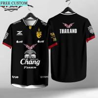 ราคา เสื้อคอปกสีดำ ทีมชาติไทย สำหรับกีฬาฟุตบอล ระบายอากาศได้ดี (53406029367)