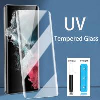 ราคา SAMSUNG 2in1 UVกระจกนิรภัยสําหรับSamsung Galaxy S25 S24ultra/S23 Ultraป้องกันหน้าจอกล้องเลนส์ฟิล์มสําหรับNote20 Ultra S20Plus S21 S22Ultraฟิล์มแก้ว (20113719017)