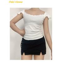 ราคา ชุดเซ็ท 2 ชิ้น เสื้อสายเดี่ยว + กระโปรงแยกข้าง สไตล์หวาน (55100909908)