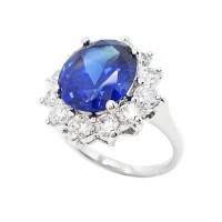 ราคา (2-2)แหวนไพลินน้ำเงิน ไพลินล้อมเพชร เพชรกลม ประดับเพชร cz ทองคำขาวแหวนแฟชั่น ทองคำขาวแหวนเพชร ชุบทองคำขาว (62377584)