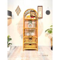 ราคา ชั้นทอหวายโค้ง ขนาดใหญ่ แต่งบ้าน เฟอร์นิเจอร์ไม้หวาย ญี่ปุ่นมือสอง (47051092403)