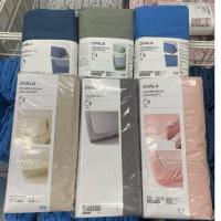ราคา DVALA ผ้าปูที่นอน ผ้าปูที่นอนรัดมุม สีพื้น 3 ฟุต (90x200 ซม.)มีให้เลือก 5 สี by IKEA (6317849894)