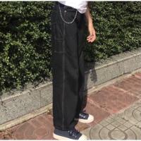 ราคา กางเกงขายาวทรงช่าง #กางเกงทรงช่าง #ทรงช่างสีดำ หญิงชายใส่ได้ (15758847190)