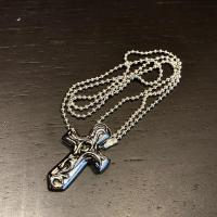 ราคา จัดส่งฟรีของขวัญ Chrome s925 Hearts Sterling Silver Seiko Classic Vine Cross Necklace Pendant (27694208774)