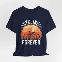 ราคา เสื้อยืดปั่นจักรยาน Cycling Forever Mtb Cyclist ผ้าคอตตอนหนา อุปกรณ์ปั่นจักรยาน BMX เสื้อผ้าสำหรับนักปั่น (57705928109)