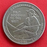 ราคา เหรียญสหรัฐอเมริกา​​ USA​​ Quarter Dollar 0.25 USD ปี 2016 Cumberland Gap (20778096685)