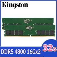 ราคา 32GB (16GBx2) DDR5 4800MHz RAM (แรมพีซี) KINGSTON VALUE RAM (KVR48U40BS8K2-32) (16042101885)