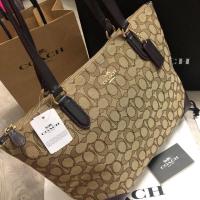 ราคา ของใหม่ มือ1 Coach แท้ ทรงช้อปปิ้ง สีสวยคลาสสิคน้ำตาลสวยมาก ซิบบน สภาพ100% มือ1 (6002449077)