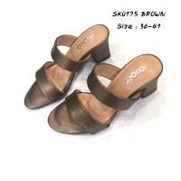 ราคา 5ok รองเท้าส้นสูง เล็กกว่าปกติ1ไซส์ เปิดส้น แฟชั่น ญ ใส่ออกงาน ส้นสูง2.5นิ้ว SK0175 (22454934442)