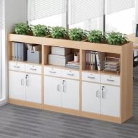 ราคา File Cabinet Office Simple Modern Office Cabinet Low Partition Cabinet With 2 Doors And Upper Shelves 10159 (55703849317)