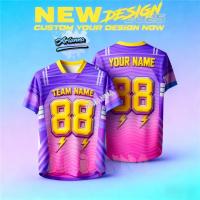 ราคา AriannaFree Custom ชื่อและหมายเลข2026 NFL Edition Jersey Baju Tshirt Lelaki Lengan Pendek Retro Collar Full Sublimation Microfiber Jersi Viral Unisex Teamwear Ootd รหัส:154 (48205289783)