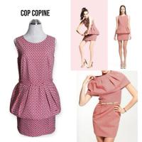 ราคา Cop Copine เดรสแขนกุดลายจุดสีแดง  (42454170228)