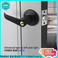 ราคา ชุดล็อคประตู Tubular Lever ทางเข้าประตูล็อคลูกบิดชุดห้องประตูล็อคห้องนอนประตูล็อค Tubular Lever ล็อค 25-45 มม. (41617810303)