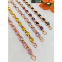 ราคา #สร้อยข้อมือเศษนากแท้พลอยคละสี#สร้อยข้อมือนาก (20878070376)