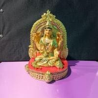ราคา พระแม่ลักษมี ประทับบนบัลลังค์ งานนำเข้าจากอินเดีย กว้าง 3 นิ้ว สูง 5 นิ้ว (25861767151)