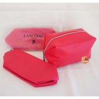 ราคา กระเป๋า LANCOME สีชมพูเข้ม ซิปสีเงิน (6078051996)
