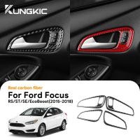 ราคา KUNGKIC สําหรับ Ford Focus RS ST SE EcoBoost 2015-2018 ภายในกรอบมือจับประตูคาร์บอนไฟเบอร์การปรับเปลี่ยนภายในอะไหล่รถยนต์ (42077787838)