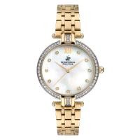 ราคา BEVERLY HILLS POLO CLUB BP3256C.110 นาฬิกาข้อมือผู้หญิง สีเงิน/โรสโกลด์ 34mm. (25570213479)