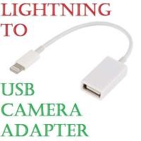 ราคา Lightning Male to USB Female OTG Adapter Cable For iPhone 5/6/7/8/X/XR/XS/XS max/ iPad ios12 (4661092580)