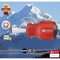 ราคา ไขควงตอก ไขควงปากแบน PB Swiss Tools รุ่น PB 8135 ด้ามยาง Stubby ของแท้ 100% (25722513818)