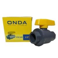 ราคา 1/2 INCH PVC STOP VALVE ONDA PVCBV BALL VALVE PVC ONDA 1/2" (49101318909)