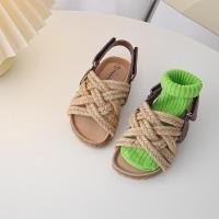 ราคา พร้อมส่งรองเท้าสานเด็กรัดส้น พื้นนิ่ม (15087963009)
