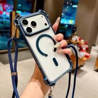 ราคา เหมาะสําหรับ ไอโฟน 17 มือโปร สูงสุด เคสโทรศัพท์เบาะลมที่มีสไตล์เชือกเส้นเล็ก กระเป๋าสะพายข้าง เคสป้องกันแม่เหล็ก 14/15/16 พร้อมช่องเปิดสี่มุม (47953268301)