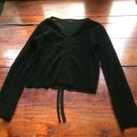 ราคา เสื้อครอบรูดหน้าสีดำ ติดกากเพชร (7932338180)