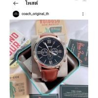 ราคา นาฬิกาชาย สายหนัง สีน้ำตาล 48 มิล BQ2261 Fossil Sale Flynn Chronograph Brown Leather Watch (11086768969)