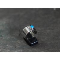 ราคา แหวนเงินแท้ 92.5% แหวนเกลี้ยง ปลอกมีด แบบแบนประดับเทอร์คอยซ์ 6mm (26581020779)