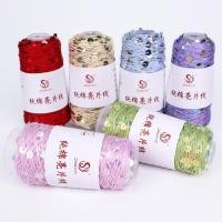 ราคา ด้ายเลื่อมขนาด 3 มม.+ 6 มม., เลื่อมผ้าฝ้ายแท้, เส้นด้าย DIY ทอมือ, ลูกบอลด้ายฝ้าย, ราคาพิเศษ (26460105440)