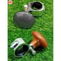 ราคา มือหมุนพวงมาลัย มือหมุน มือจัพวงมาลัย มี 2 ลายให้เลือก ลายเคฟร่า และลายไม้ (42267107400)