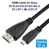 ราคา สาย HDMI ยาว 10m ต่อ Sony ZV-E1,ZV-E10,ZV-E10 Mk II,ZV-1,ZV-1 Mk II,ZV-1F เข้า HDTV,Monitor cable (23752514591)