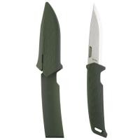 ราคา มีดพก มีดสั้น ความยาว 10 ซม. Fixed-blade hunting knife Sika 100 10cm Green GRIP SOLOGNAC (24250287101)