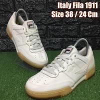 ราคา ‼️ส่งฟรี Italy Fila 1911 รองเท้าผ้าใบมือสอง Size 38 / 24 Cm (4038055781)