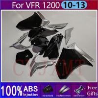 ราคา Motorcycle Molding Fairings for Honda VFR1200 2010-2013 Glossy Black Fairing Kit VFR1200F VFR 1200 (50605394757)