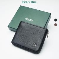 ราคา POLO HILL กระเป๋าสตางค์หนังผู้ชาย Bifold พร้อมกล่อง PMWS-MW302 (27760025318)