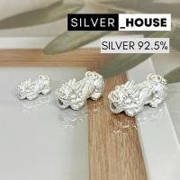 ราคา ปี่เซียะเงินแท้ ตัวร้อยปี่เซียะเงินแท้ เงินแท้99.9% (ลายเชือกเหรียญก้อนทอง) (25571191800)