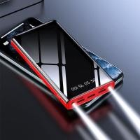 ราคา สมบัติชาร์จพาวเวอร์แบงค์ 20000 mAh ความจุมากชาร์จเร็วทนทานพลังงานมือถือ 20,000 พร้อมสายในตัวรุ่นเล็ก Apple Huawei unive (6270928016)