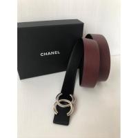 ราคา New Chanel reversible belt 3cm size 80 (14592630907)