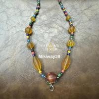 ราคา !!ถูกที่สุด!! สร้อยคอลูกปัดหินทราวดี ยาว 24“ 26” รอยกับมือทุกเส้น สร้อยคอหินลูกปัดทราวดี พร้อมข้อใส่พระ (24587854789)