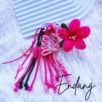 ราคา GANTUNGAN Lily Flower Bag Hanger/พวงกุญแจดอกไม้ Lilie/พวงกุญแจเทียม/พวงกุญแจ (57354441195)